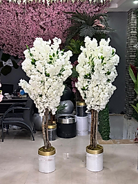 Yapay Bahar Dalı Ağacı - Beyaz - 120 Cm