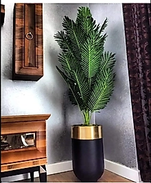 Yapay Areka Ağacı - Tek Gövdeli - Darbuka saksı